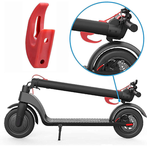 Rød plastik opbevaringstaske til elektrisk scooter, kompatibel med Xiaomi 1S/M365/Pro