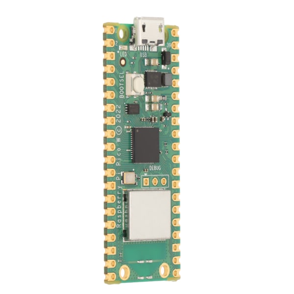 RP2040-mikrokontrollerikehityskortti 26 nastaa 2 Mt muistia 2,4 GHz mikro-ohjainkortti Raspberry Pi Pico W:lle