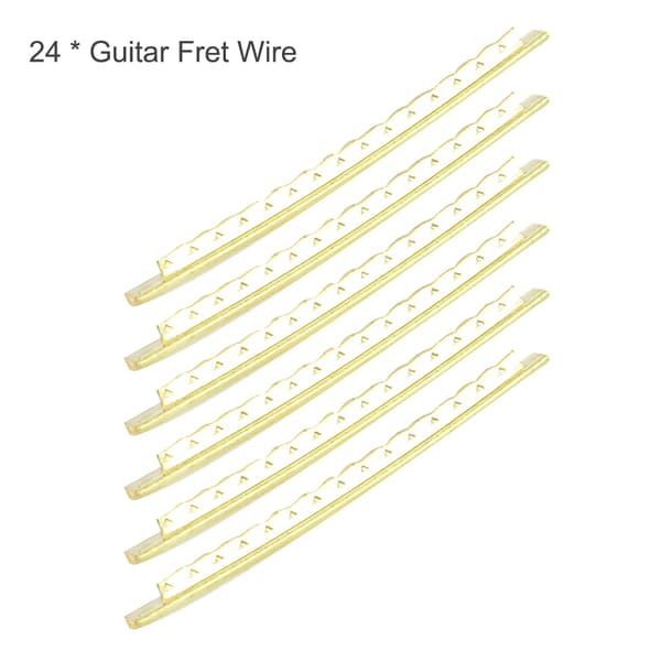 24 st/set Elektrisk Gitarrbandtråd Gitarr Greppbräda Mässing Bandtråd Bredd 2,7 mm