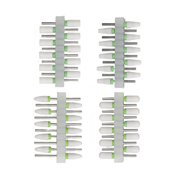 40 stk. robuste og effektive negleboremaskiner til fjernelse af gel med roterende design til neglebåndsbor med beslag til hjemme- og salonsbrug