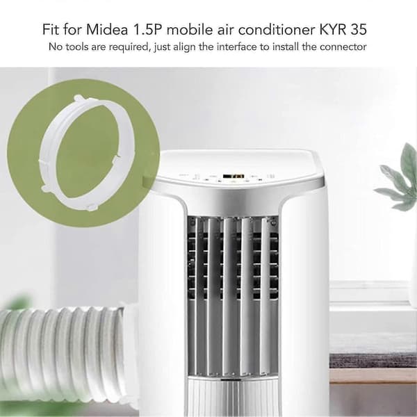 Adjustable Hose Connector for Midea 1.5P Portable Air Conditioner KYR-35, ABS Exhaust Adapter