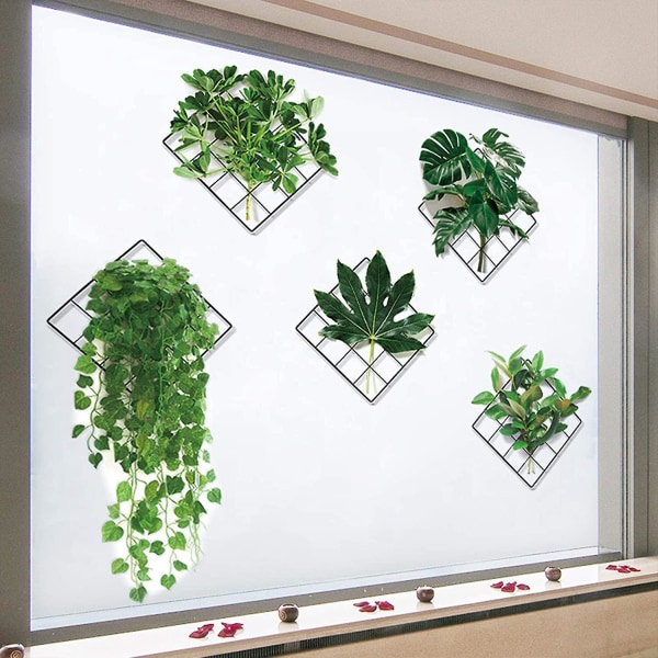 3D-avtakbare grønne blader veggklistremerke for hjemmeinnredning - ideell for soverom, stue eller kontor
