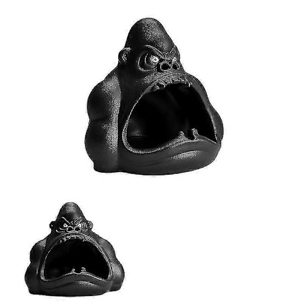 Askkopp Gorilla Förhindra Flygaska Keramik Hem Vardagsrum Trendig Bil Askkopp Zekai