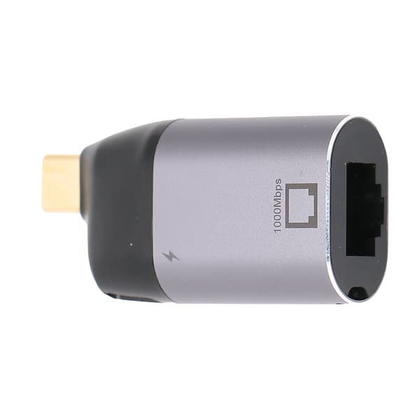 USBC til RJ45-adapter i aluminiumslegering, han til hun PD3.0 Ethernet-opladerkonverter