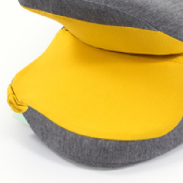 Memory Foam Nap Pillow Office Noon Sleeping Pillow School Table Desk Pillow for Students Lemon Yellow 38x33x15cm