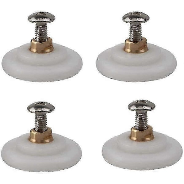 4st Dia. 26mm Duschrum Trissa Hjul Nylon Koppar Rulle 26mm x 6mm