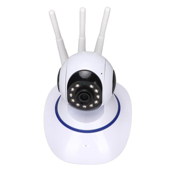 Hjemmesikkerhetskamera Multifunksjon HD Nattsyn Wifi Smartkamera for Hjem Innendørs 100‑240V UK-plugg