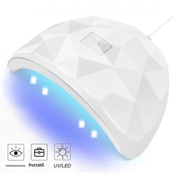 LINMANDA 54W UV LED Nagel Tork med 18 Lampor USB Smart Timer Solljus Nagelkonst Verktyg Rosa