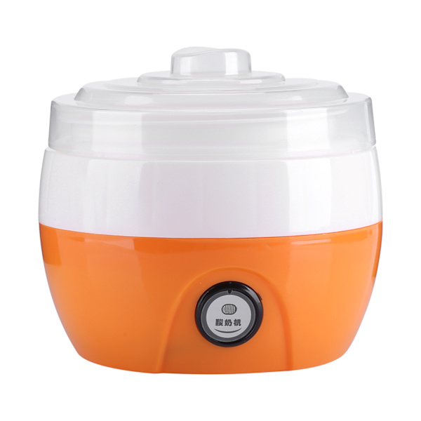 220V 1L Elektrisk Automatisk Yoghurt Maker Machine Yoghurt DIY Værktøj Plastbeholder CN-stik (orange)