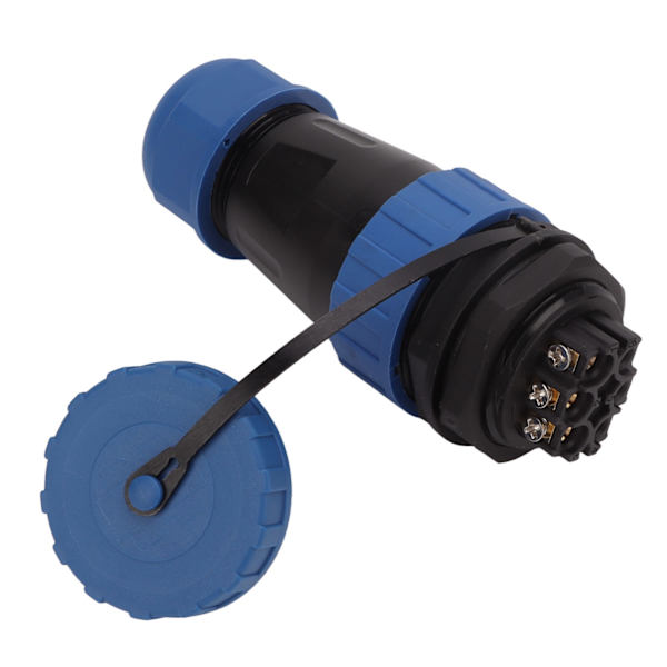 Vattentät stickkontakt 380V 45A Bakmutter Svetsning Gratis power 6 stift, kontaktstorlek 2,8x6mm
