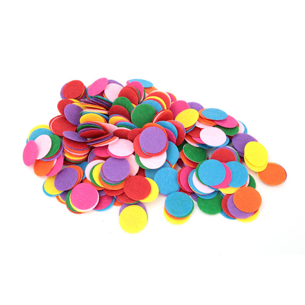 Rund filtdyna Stänk Fest Bröllopsbord Dekoration DIY-tillbehör (4cm 200st)