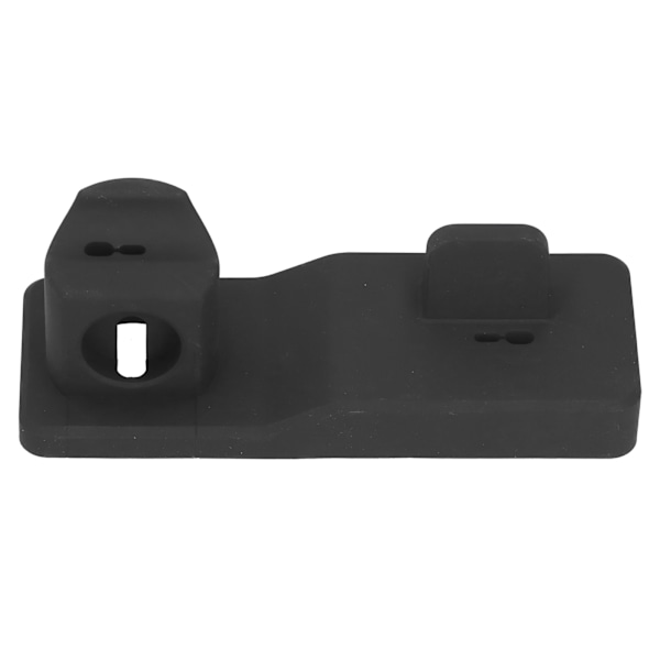 3 i 1 Silikonladdningsstation Stativ Skrivbordsladdningsbas för IPhone 11 Pro för IOS Watch 6Svart