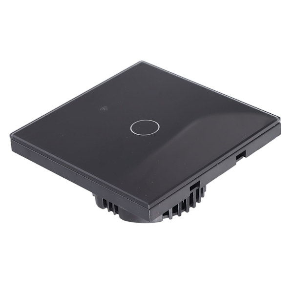 Trådløs WiFi-kontakt med RF433-kontrol, der understøtter timing-nedtælling, universel smart touch-kontakt 90-250V sort touch-kontrol