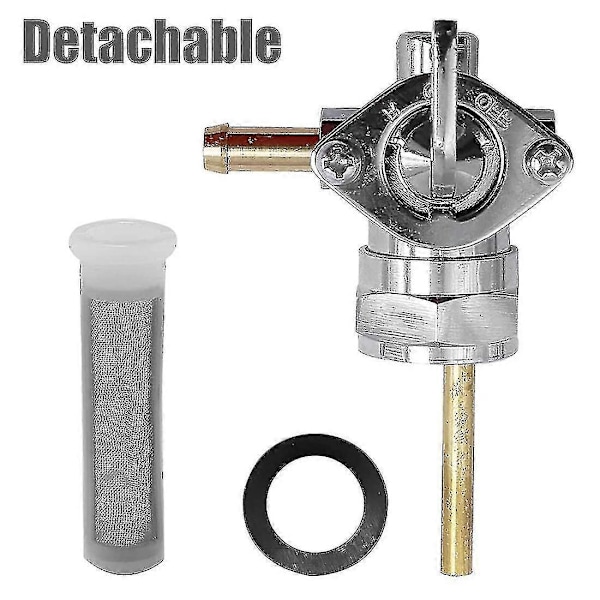 Benzinhane Petcock Venstre Udgang 22mm Erstatning for Harley- Big Twin 1975-Up 13/16\" Motorcykeltilbehør