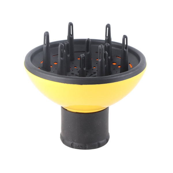 Hårtørrer Diffuser Professionel Stor Diameter Føntørrer Diffuser Tilbehør til Krøllet Hår Orange