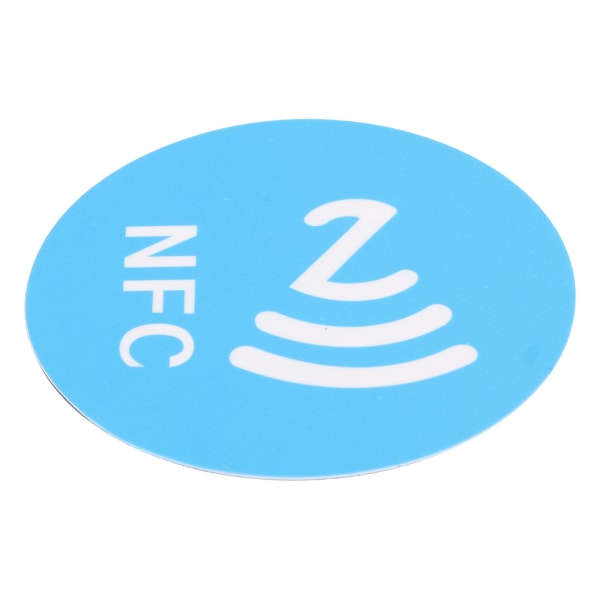 20st NFC-klistermärken PET 40 mm Lättläsbara skrivbara NFC-etiketter Telefonbaksida klistermärken Blå