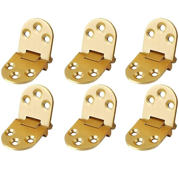 6pcs Flat Folding Cabinet Door Table Hinges