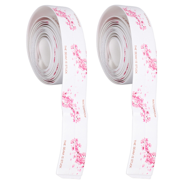 2 stk vanntett tape selvklebende PVC tetningslist for kjøkken bad 3,2 meter