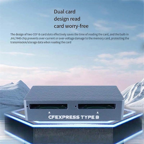 CFE-B Dual Card Højhastigheds-kortlæser