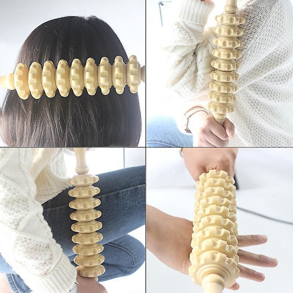 Träfascia Massagevals för Triggerpunktsavlastning Cellulitbehandling och Muskelåterhämtning