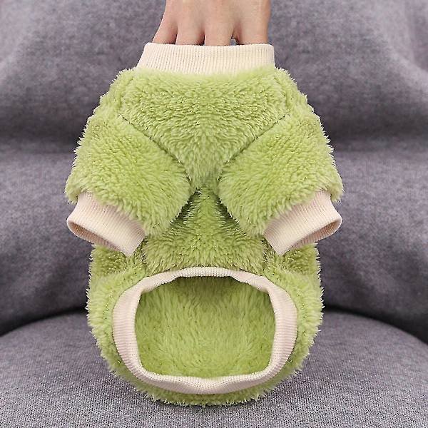 Lämmin fleece-koiranpaita pienille koirille - Vihreä XL