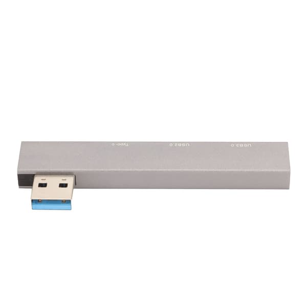 3-in-1-telakointiasema 5Gbps nopea USB3.0–USB3.0 USB2.0 Type C -minitelakointiasema