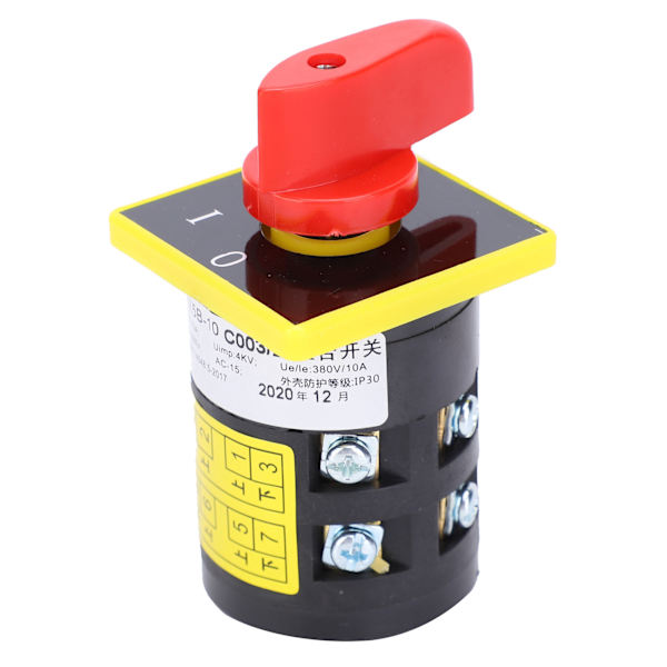 Universal Transfer Vaihtokytkin Asemointi Tyyppi OnOff Nokkakytkimet 380V 10A IP10 Kuori