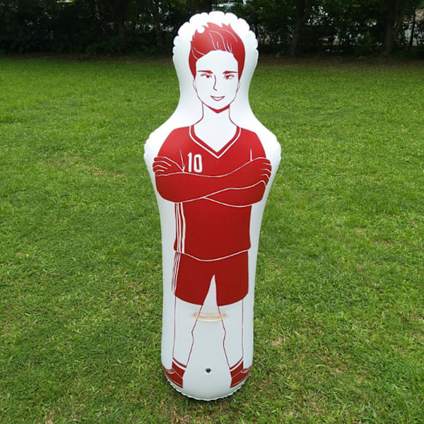 Oppustelig fodboldtræningsdukke Tumbler Fodbold 0,35 m PVC Boksepude 40x160cmRød