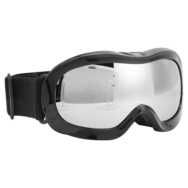 Barn Skid Snowboardglasögon Dubbellager Linser AntiFog UV-skydd Snöglasögon(Silver )