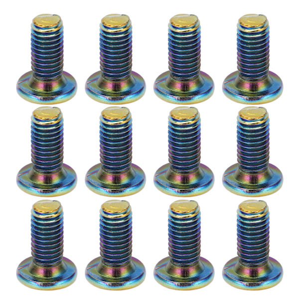 12 st M5x11,5 mm Cykelskivbroms Rotorbultar Skruvar Legering Stål Bromsskivor Skruvar för Mountainbike