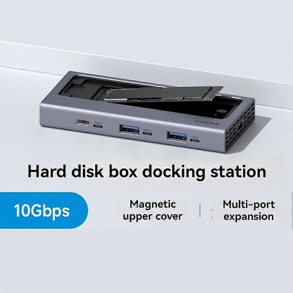 M.2 SSD-kapsling Magnetiskt lock Extern hårddiskväska