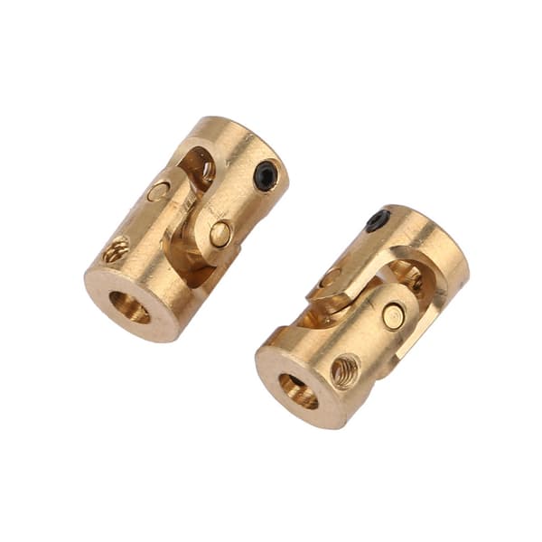 2 stk. Akselkobling Motorkontakt DIY Styring Messing Universalledd 3*3mm