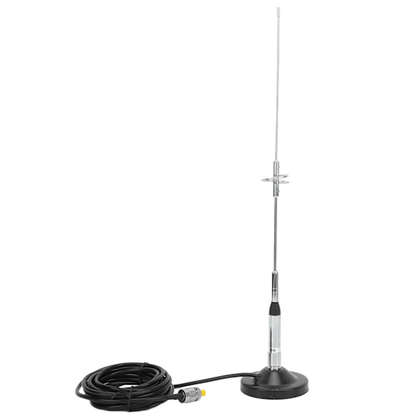 Bil VHF UHF Antenne Sucker med 5m Kabel SMA Hunn Adapter Kit Vanntett Plug and Play