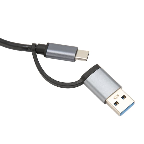 4-i-1 USB3.0-hub 5 Gbps USB C til USB 3.0-hub USB-splitter USB-hubforlenger USB3.0-dongle for Windows for Linux for Chrome OS