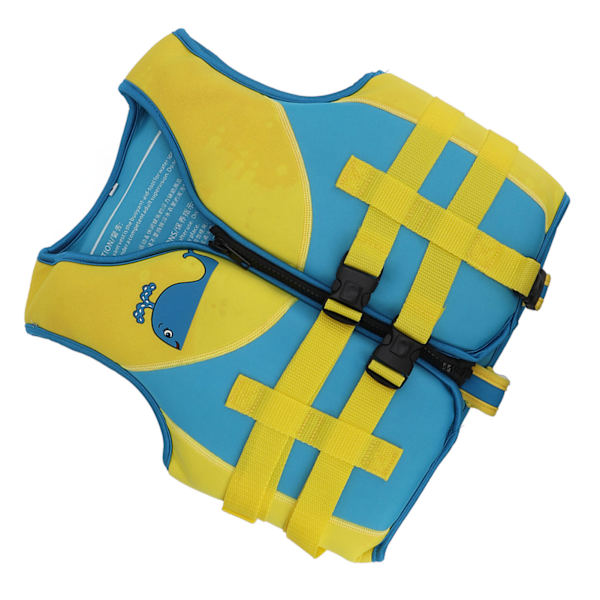 Flytväst för barn, justerbar dubbelbältesdesign, säker flytväst för barn med säkerhetsspänne för simning, surfing, M