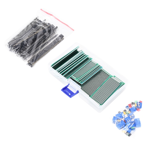 100 st Dubbelsidiga Kretskortssatser PCB Universal Tryckt Elektronisk Krets Prototyp Paneler