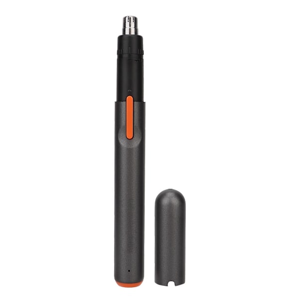 Pen-formet USB-opladelig øjenbryn- og næsehårstrimmer, barbermaskine, skæreværktøj (frostet sort)