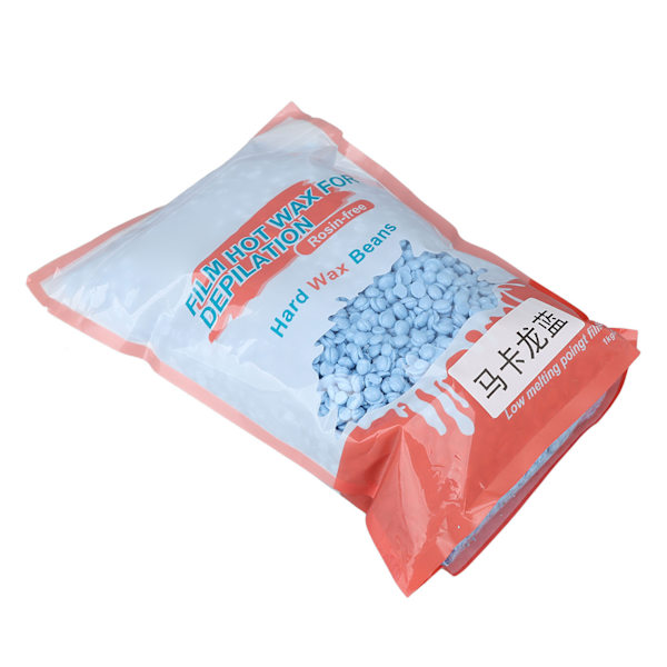 Karvanpoistovahan helmi miehille ja naisille Turvallinen mieto kova vahapapu kasvoille, bikinille, jaloille ja kainaloille 35,3oz Macaron Blue