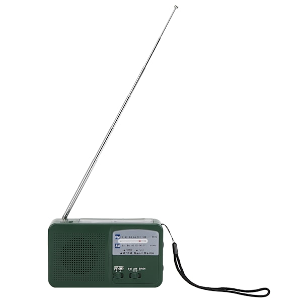 Plast utendørs nødlysradio håndsveiv genererer elektrisitet multifunksjons lommelykt mobiltelefonlading