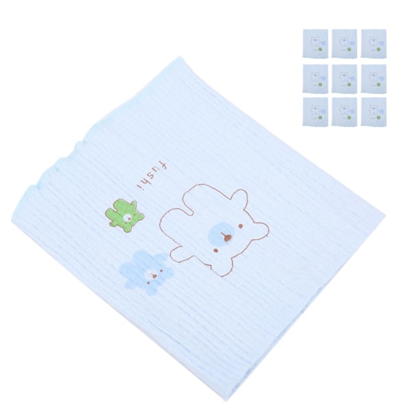 Toddler Abdominal Circumference Baby Double‑Layer Thickened Cotton High Elastic BeltBlue