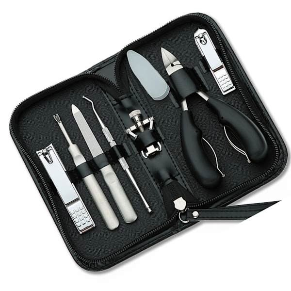 7 stk Manicure Sæt Rustfrit Stål Manicure Pedicure Kit Grooming Kit Negleklippere