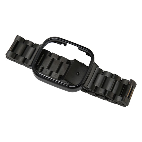 Watch Case Band 2 i 1 Justerat watch i rostfritt stål för Redmi Watch 3 Black