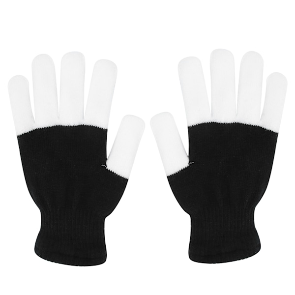 LED-hansker Fingerlys som blinker 6 moduser Pustende elektriske LED-blinkhansker