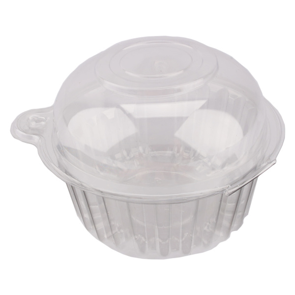 100 stk Plast Cupcake Case Muffin Pods Dome Cups Kageæsker Gavebeholder