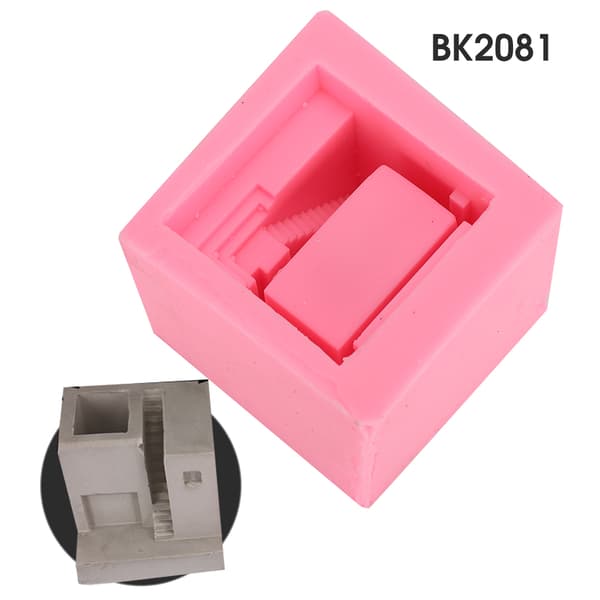 Unik Husform Silikoneform Kage Sæbe Blomsterpotte Betonforme Husholdnings DIY Tilbehør BK2081