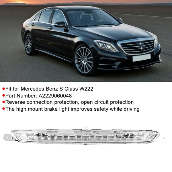 LED Baglygte Diffuser Kofanger Lys Stop Lampe Passer til Mercedes Benz S Klasse W222 A2229060048