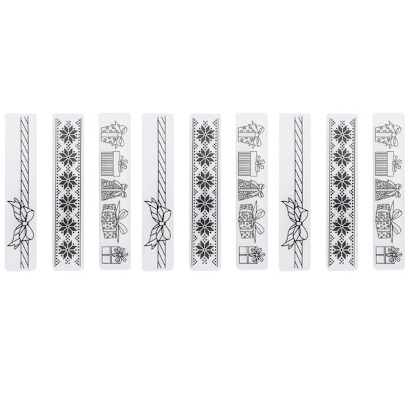 9 stk. Blomster Plast Embossing Folder DIY Papir Dekoration Kort Maker Skabelon Tilbehør