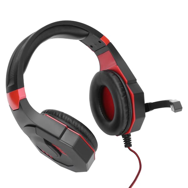 Hovedmonteret gaming-headset enkelt 3,5 mm interface med mikrofon stereo surround