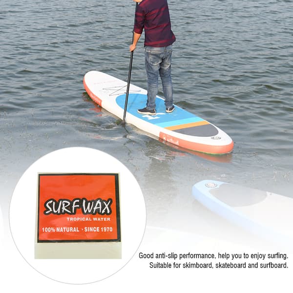 Högkvalitativ Halkskydd Surf Wax Surfbräda Skimboard Skateboard Vaxer (röd)