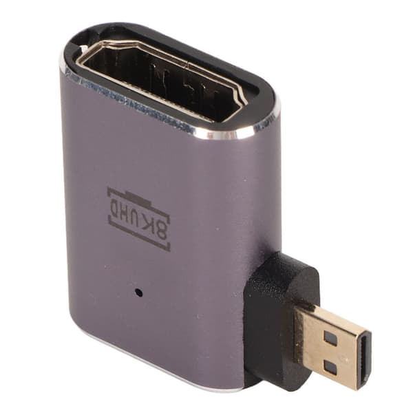 D-Formet Konverter 8K Højre Vinkel Mini Han til High Definition Multimedia Interface Hun Adapter